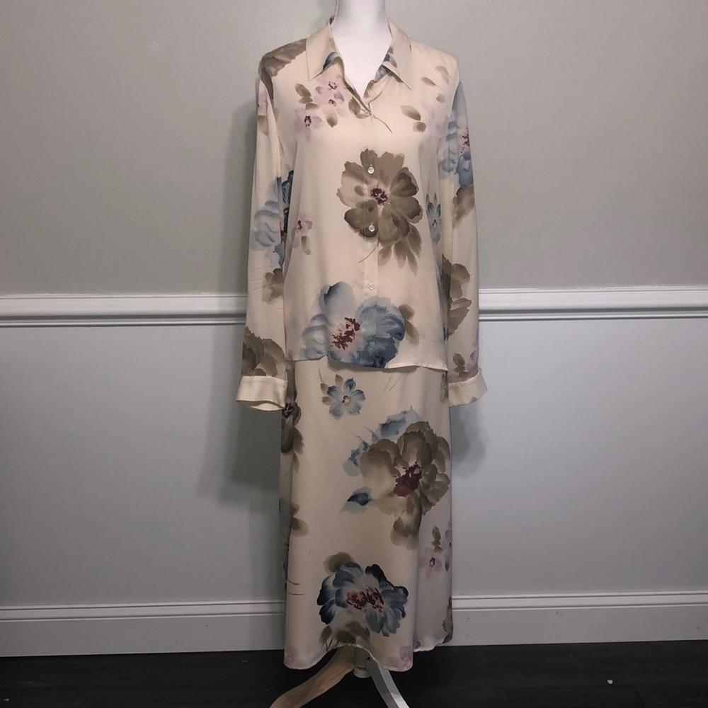 Liz Claiborne Floral Maxi Skirt Set